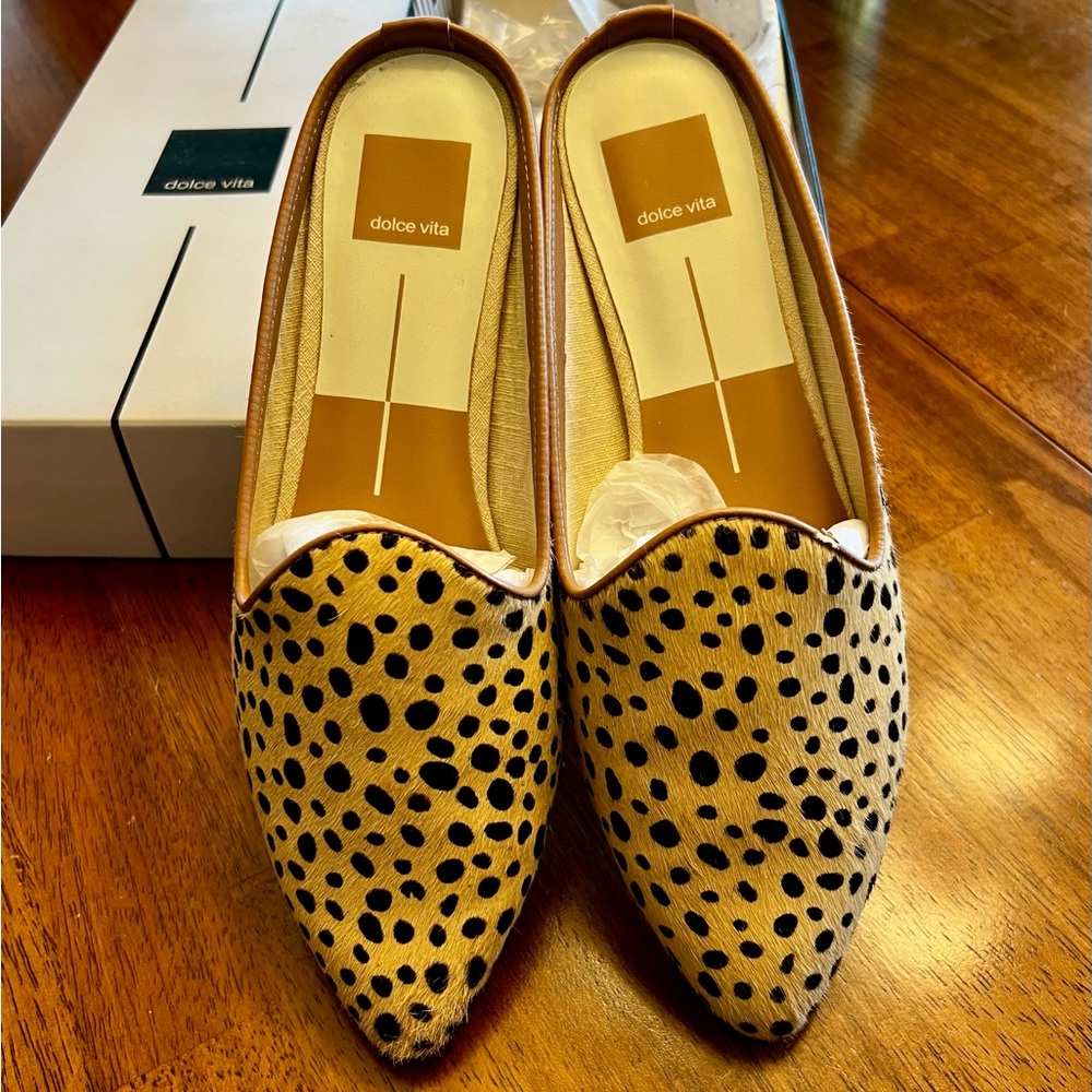 Dolce Vita Grant leopard print mules
